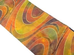 流水模様織り出し　名古屋帯